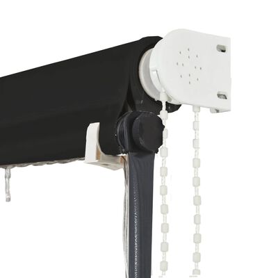 vidaXL Сенник с падащо рамо с LED, 100x150 см, антрацит