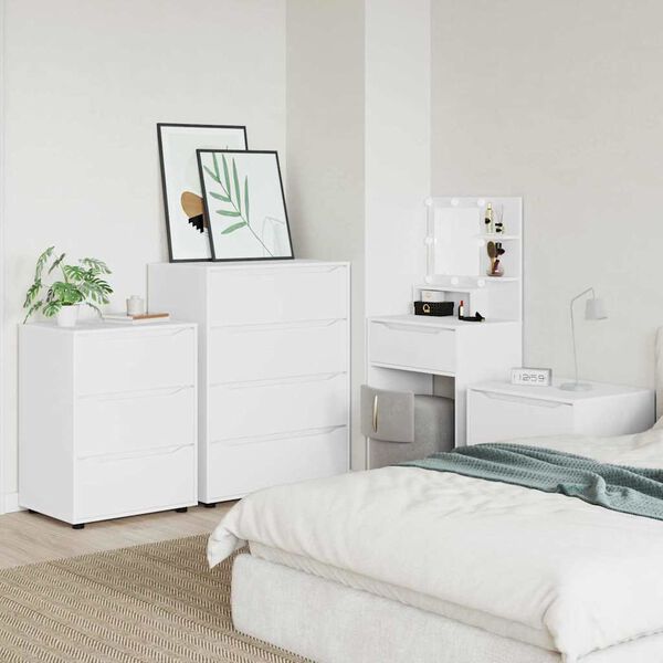 vidaXL Шкафове за съхранение 2 pcs Бяло 80 x 48 x 105 см