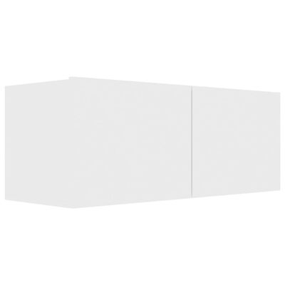 vidaXL ТВ шкафове, 4 бр, бели, 80x30x30 см, ПДЧ
