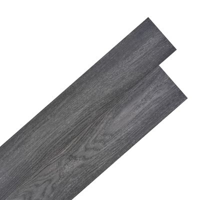 vidaXL Самозалепващи подови дъски от PVC 5,21 м² 2 мм черно и бяло