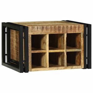 vidaXL Винен рафт 2 pcs 46 x 35 x 27,5 см Солидно мангово дърво