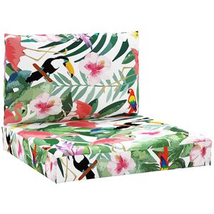 vidaXL Палетни възглавници, 2 бр, многоцветни, плат Оксфорд