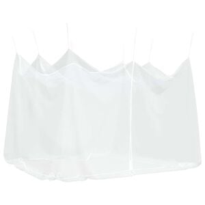 vidaXL Мрежа против комари за външна употреба, 220 отвора, бяла, 300x300x250 см