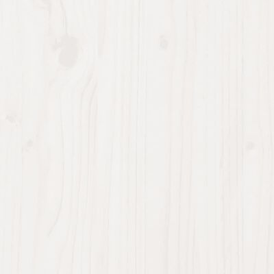 vidaXL Маса за разсаждане с рафтове, бяла, 82,5x50x86,5 см, бор масив