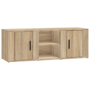 vidaXL ТВ шкаф, сонома дъб, 100x31,5x35 см, инженерно дърво