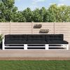 vidaXL Палетни възглавници, 7 бр, черни, текстил