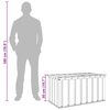 vidaXL Кутия за съхранение в градината Черно 101 x 56,5 x 50 см