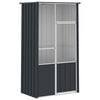 vidaXL Клетка за птици антрацит 115x78x200 см поцинкована стомана