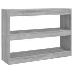 vidaXL Библиотека/разделител за стая, сив сонома, 100x30x72 см
