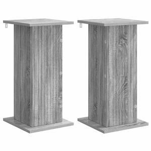 vidaXL Стойка за растения 2 бр. Сива сонома 30,5 x 30 x 60,5 см