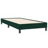 vidaXL Box Spring Легло без матрак Тъмнозелено 90x220 cm Кадифе