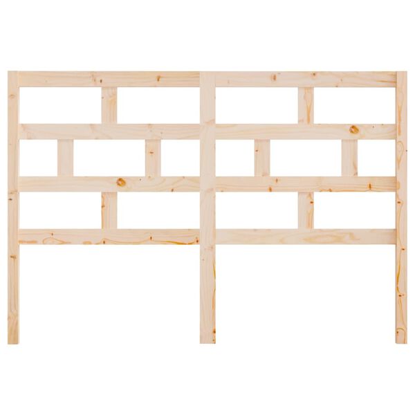 vidaXL Горна табла за легло, 126x4x100 см, бор масив