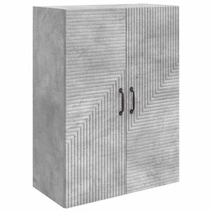 vidaXL Стенно шкафче Бетонно сиво 66 x 34,5 x 90 см