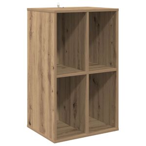 vidaXL Шкаф за грамофонни плочи Дъб артизан 44,5 x 36,5 x 74,5 см