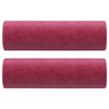 vidaXL 2-местен диван декоративни възглавници виненочервен 120 см