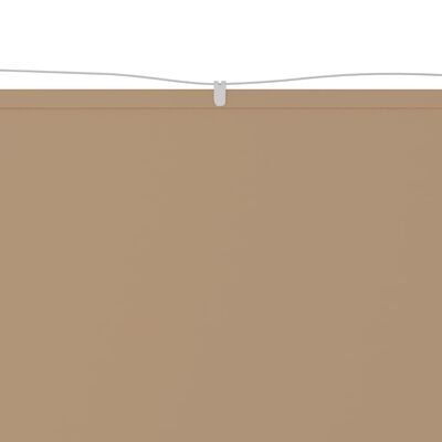 vidaXL Вертикален сенник, таупе, 60x270 см, оксфорд плат