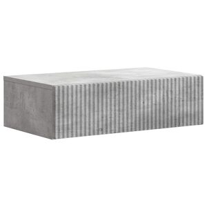 vidaXL Стенен страничен масичка 59 x 34,5 x 17 см Инженерна дървесина