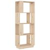 vidaXL Библиотека/разделител за стая, 51x25x132 см, бор масив