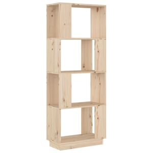 vidaXL Библиотека/разделител за стая, 51x25x132 см, бор масив