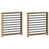 vidaXL Модул с подлакътници 2 pcs Бяло 60 x 6 x 61 см