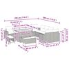 vidaXL Градински Софа Комплект 13 pcs Бежово полиратан
