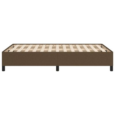vidaXL Рамка за легло, тъмнокафява, 120x190 см, плат