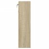 vidaXL Шкаф витрина, дъб сонома, 100x15x58 см, инженерно дърво