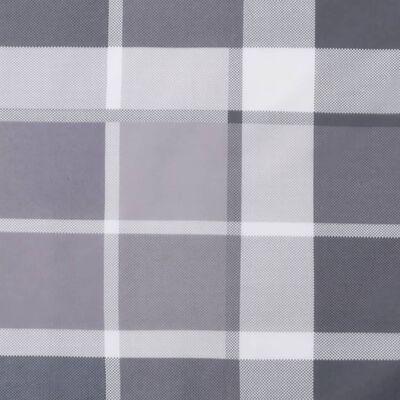 vidaXL Палетна възглавница, сиво каре, 120x40x12 см, текстил