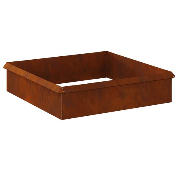 vidaXL Огради за охлюви 8 pcs Ръждясало Патинираща стомана