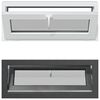 vidaXL Прозорец за мазе RISOR 100 x 40 cm PVC и стъкло Антрацит