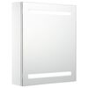 vidaXL LED шкаф с огледало за баня, 50x13,5x60 см