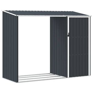 vidaXL Градински навес антрацит 245x98x159 см поцинкована стомана