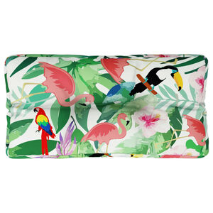 vidaXL Палетна възглавница, многоцветна, 80x40x12 см, текстил