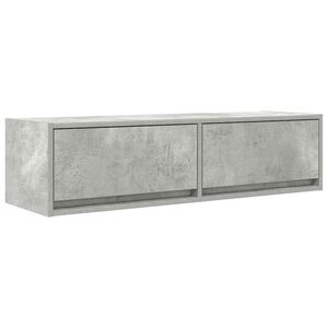 vidaXL ТВ шкаф 100 x 31 x 25,5 см Бетонно сиво Инженерна дървесина