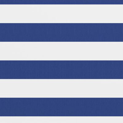 vidaXL Балконски параван, бяло и синьо, 75x600 см, оксфорд плат