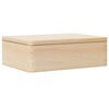vidaXL Дървена кутия с капак 40x30x13 cm масивна дървесина бор