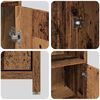 vidaXL Комплект мебели за баня от 3 части старо дърво инженерно дърво