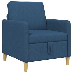 vidaXL Диван с storage Синьо 72 x 78 x 87 см Полиестер