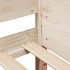vidaXL Рамка за легло без матрак, 90x200 см, масивна чамова дървесина
