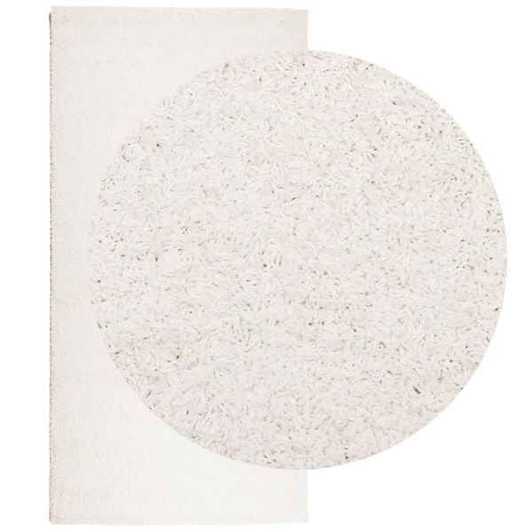 vidaXL Шаги килим с дълъг косъм "PAMPLONA" модерен кремав 100x200 см