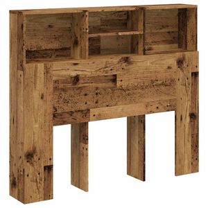 vidaXL Табла за легло тип шкаф 120x19x103,5 см инженерна дървесина
