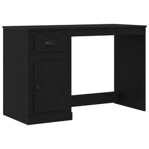 vidaXL Бюро Черния дъб 50 x 115 x 75 см Инженерна дървесина