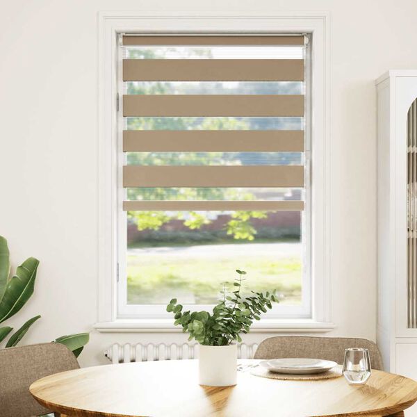 vidaXL Зеброва щора 75x150 см Ширина на плата 70,9 см Полиестер