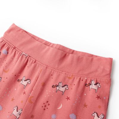 Детска пижама с дълъг ръкав, старо розово, 92