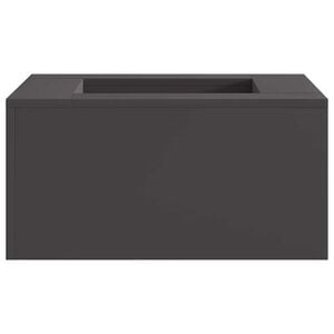 vidaXL Котел за огън Черно 60 x 60 x 30 cm Патинираща стомана