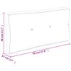 vidaXL Палетна възглавница, антрацит, 70x40x12 см, текстил