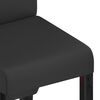 vidaXL Трапезни столове, 6 бр, черни, изкуствена кожа
