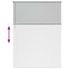 vidaXL Щора за прозорец С завеси Сребрист Алуминий