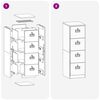 vidaXL Кабинет за файлове 2 pcs Маслинено зелено 44 x 50 x 139 см