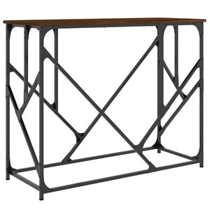 vidaXL Конзолна маса, кафяв дъб, 100x40x80 см, инженерно дърво